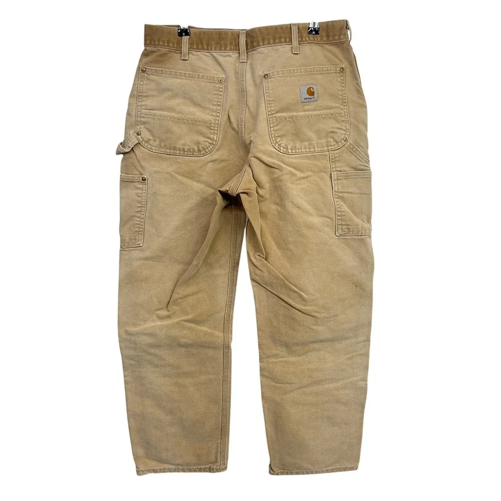 VTG‎ Carhartt Lot 3 USA Double Front Duck Canvas Carpenter Pants 34x30 Dungaree